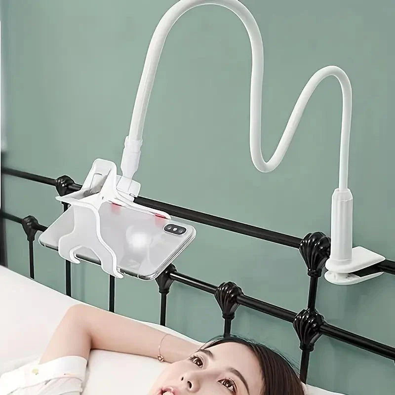 360° Rotating Universal Phone Stand with Flexible Spiral Base for Lazy Browsing Phone Holder - Tophatter Daily Deals